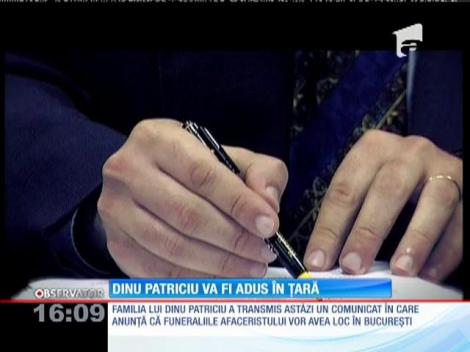Dinu Patriciu va fi adus în țară