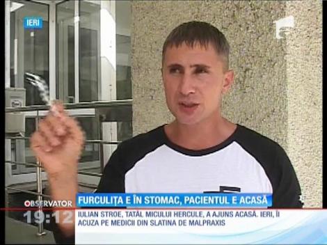 Tatăl micului Hercule, tratat la domiciliu de soția lui