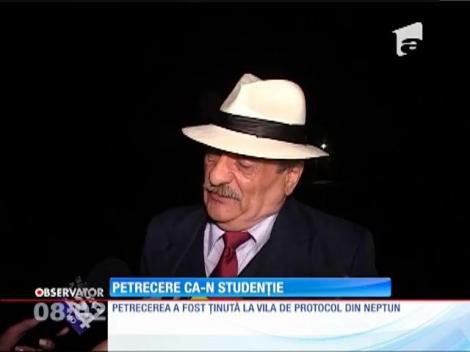 Traian Băsescu, petrecere ca-n studenţie