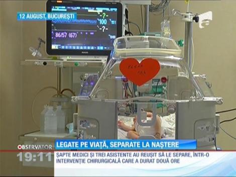 Siamezele născute la începutul lunii la Braşov sunt gata de externar