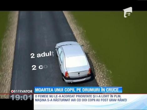 O fetiţă de cinci ani a murit cu zile, într-un accident rutier!