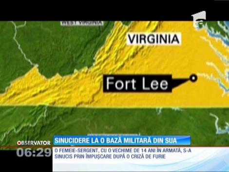 Sinucidere la o bază militară din SUA