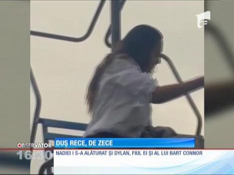 Nadia Comăneci a acceptat provocarea "Ice Bucket Challenge"