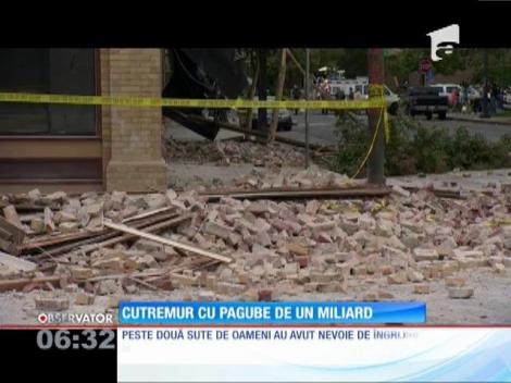 Curățenie după cutremurul produs în California