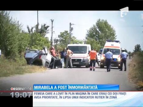 Mirabela, înmormântată cu lacrimi şi multe flori
