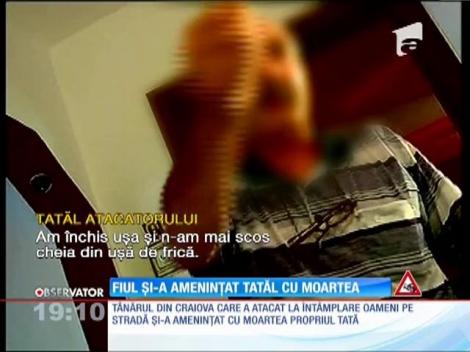 Bărbatul care a atacat la întâmplare în Craiova şi-a ameninţat cu moartea propriul tată