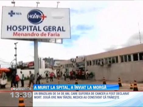 Un brazilian de 54 de ani a murit la spital şi a înviat la morgă