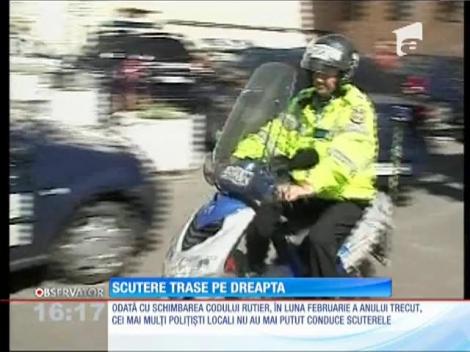 Scutere trase pe dreapta