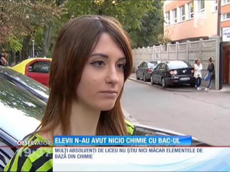 Elevii n-au avut nicio chimie cu BAC-ul