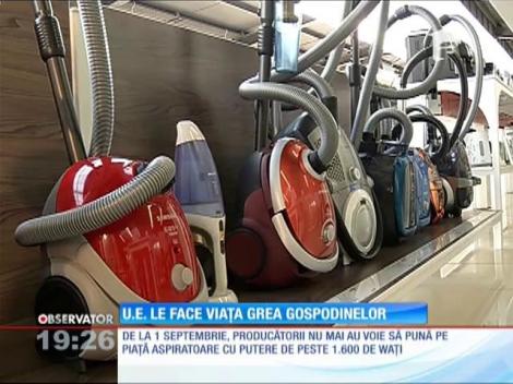 De luni, din magazine dispar aspiratoarele puternice
