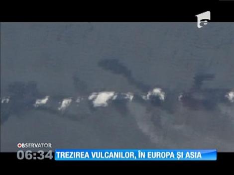 Erupţii vulcanice în Europa şi Asia