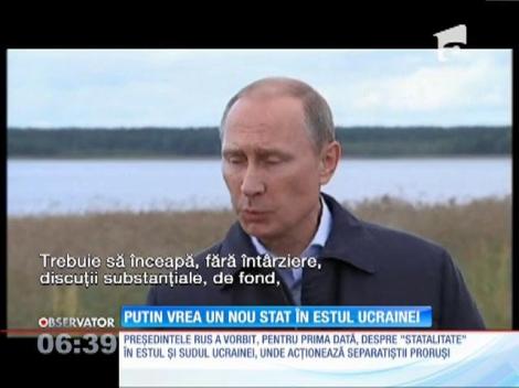 Vladimir Putin vrea un nou stat în sudul şi estul Ucrainei