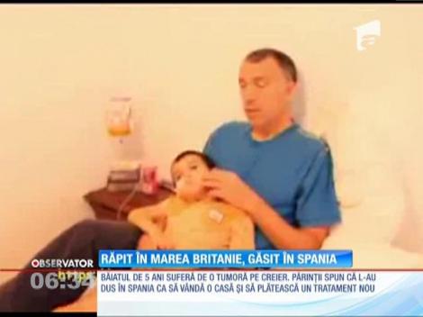 Copilul grav bolnav răpit dintr-un spital din Marea Britanie, găsit în Spania