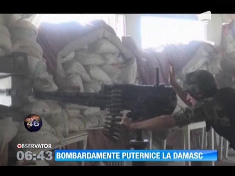 Bombardamente puternice la Damasc