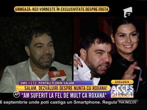 Florin Salam: "Roxana e cea mai frumoasă mireasă!"