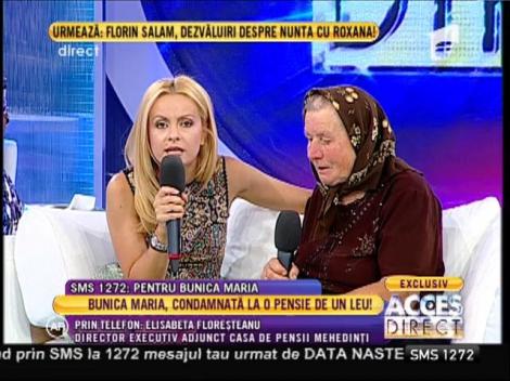 Elisabeta Floreșteanu, director executiv la Casa de Pensii Mehedinți: "Cazul urmează să fie soluționat, iar bătrâna va primi o pensie de 350 de lei!"