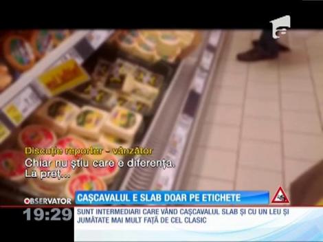 Caşcavalul light e noua păcăleală de la rafuri
