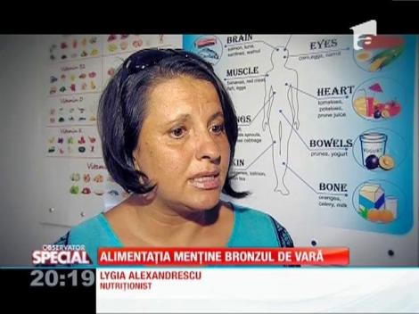 Alimentaţia menţine bronzul de vară