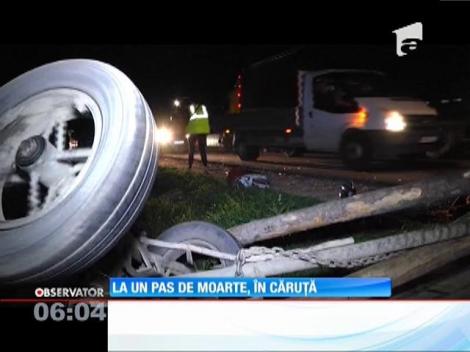 La un pas de moarte, în căruță