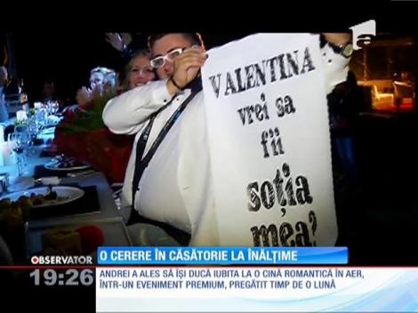 O cerere în căsătorie la înălțime!