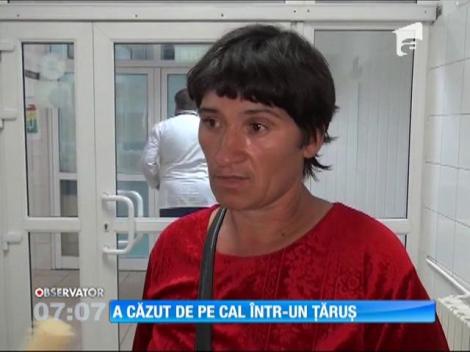 La doar 12 ani, a căzut de pe cal într-un ţăruş