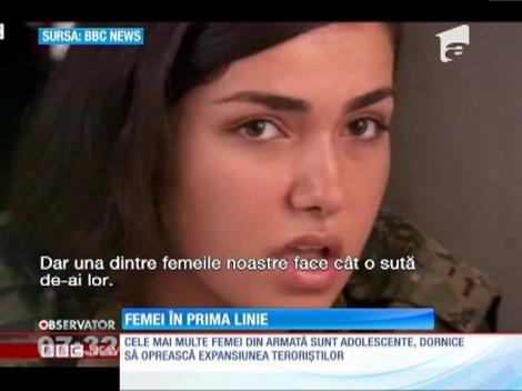 Armata kurdă este formată din femei