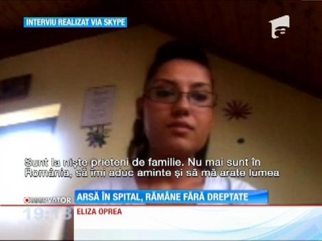 Tânăra arsă în spital rămâne fără dreptate