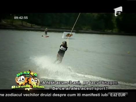 Wakeboarding pe Snagov