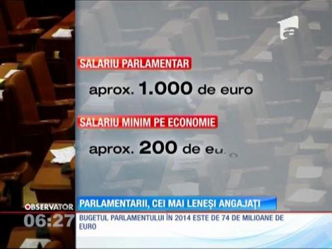 Parlamentarii, cei mai leneşi angajaţi