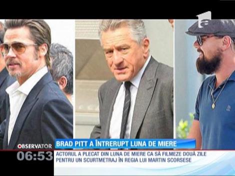 Brad Pitt şi-a întrerupt luna de miere din Marea Mediterană