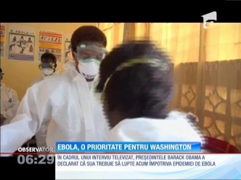 Ebola, o prioritate pentru Barack Obama