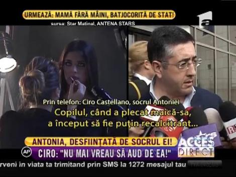 Ciro Castellano o desființează pe Antonia: "N-are respect deloc, faţă de nimeni"