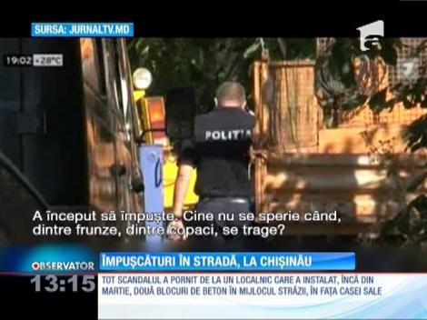 Împuşcături în stradă, la Chişinău