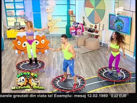 Antrenament cardio pe saltele rebound