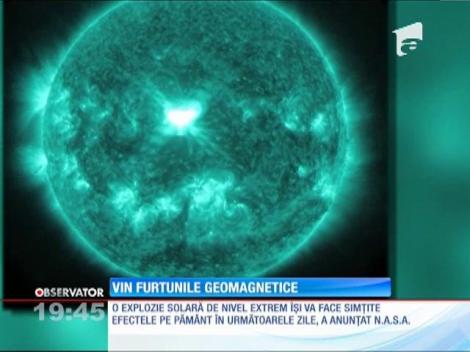 O explozie solară de nivel extrem va afecta Pamântul în următoarele zile