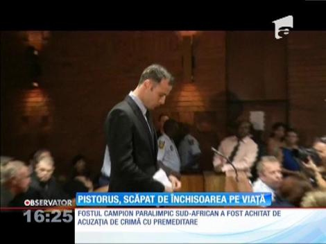 Oscar Pistorius a scăpat de închisoarea pe viaţă