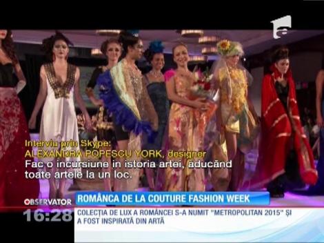 Creatoare de modă din România, invitată special la Couture Fashion Week