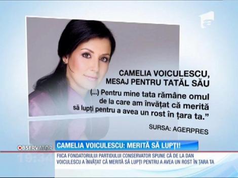 Camelia Voiculescu: ”Merită să lupţi pentru a avea un rost în ţara ta”