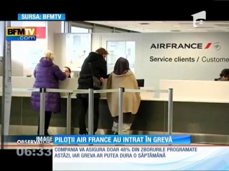 Piloții companiei Air France au intrat în grevă