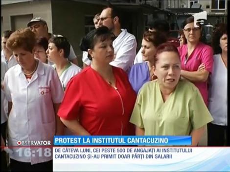Protest la Institutul Cantacuzino