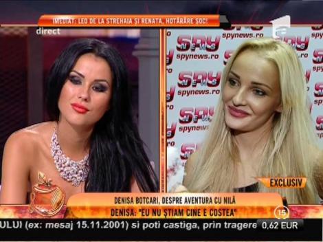 Denisa Botcari, despre relația cu Nilă: "Am petrecut o noapte cu Mihai Costea"