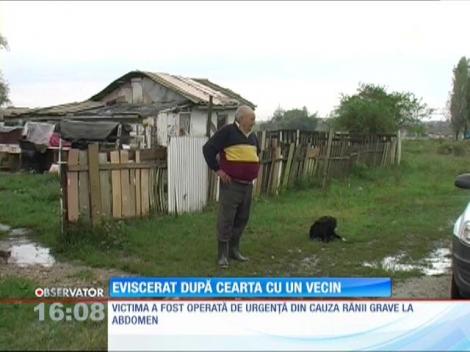 Bărbat eviscerat după cearta cu un vecin