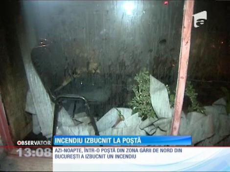 Incendiu izbucnit la poştă