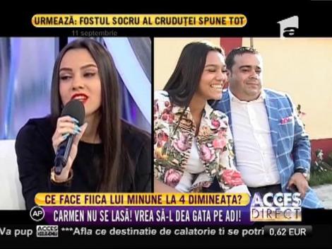 Fiica lui Adi Minune vrea să-și facă tatăl mândru