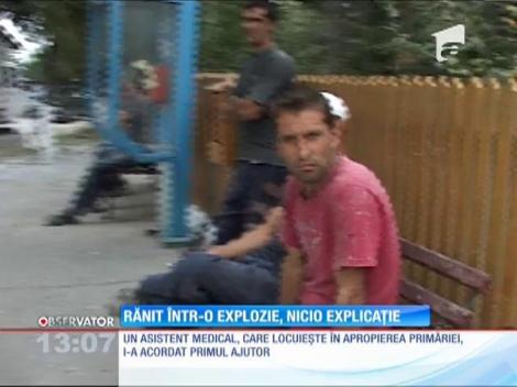 Bărbat rănit într-o explozie