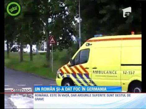 Un român şi-a dat foc în Germania