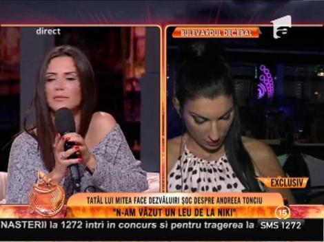 Tatăl lui Mitea: ”Tatăl Andreei m-a ajutat cu bani”