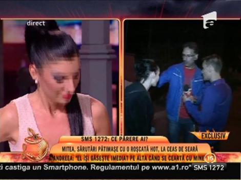 Nicolae Mitea, sărutări pătimașe cu o roșcată