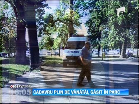Cadavru plin de vânătăi, găsit în parc