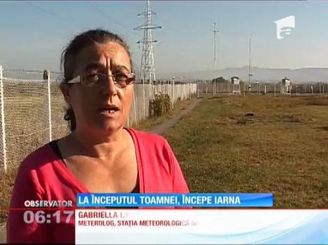 A venit frigul! La Miercurea Ciuc termometrele au coborât sub zero grade